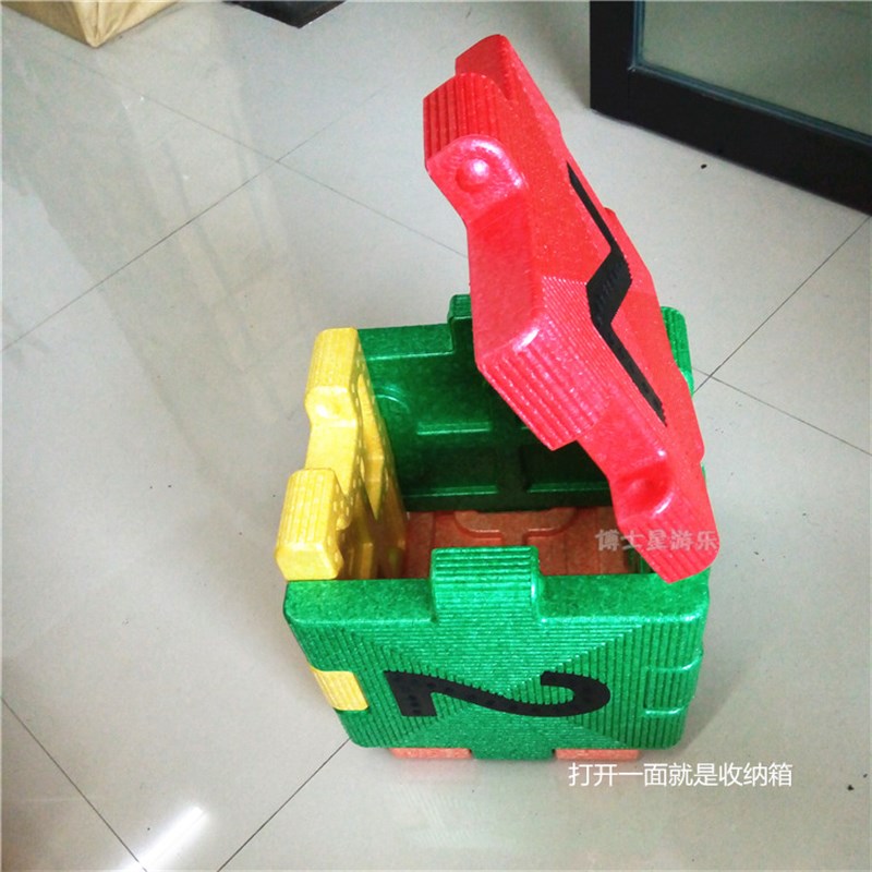 EPP泡沫儿童游乐园数字拼板字母插片玩具音乐凳三脚圆凳桌子椅子