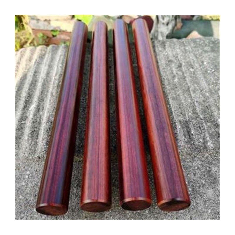 新款小叶紫檀木棍实木擀面棍圆棒圆棍武术棍双节棍红木料文玩把玩
