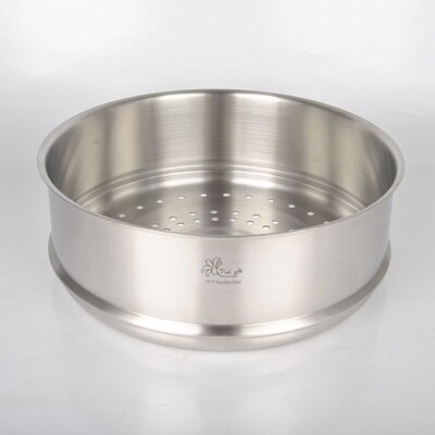 18/10不锈钢蒸屉蒸笼蒸架蒸格可叠加24.28.30.32cm锅具