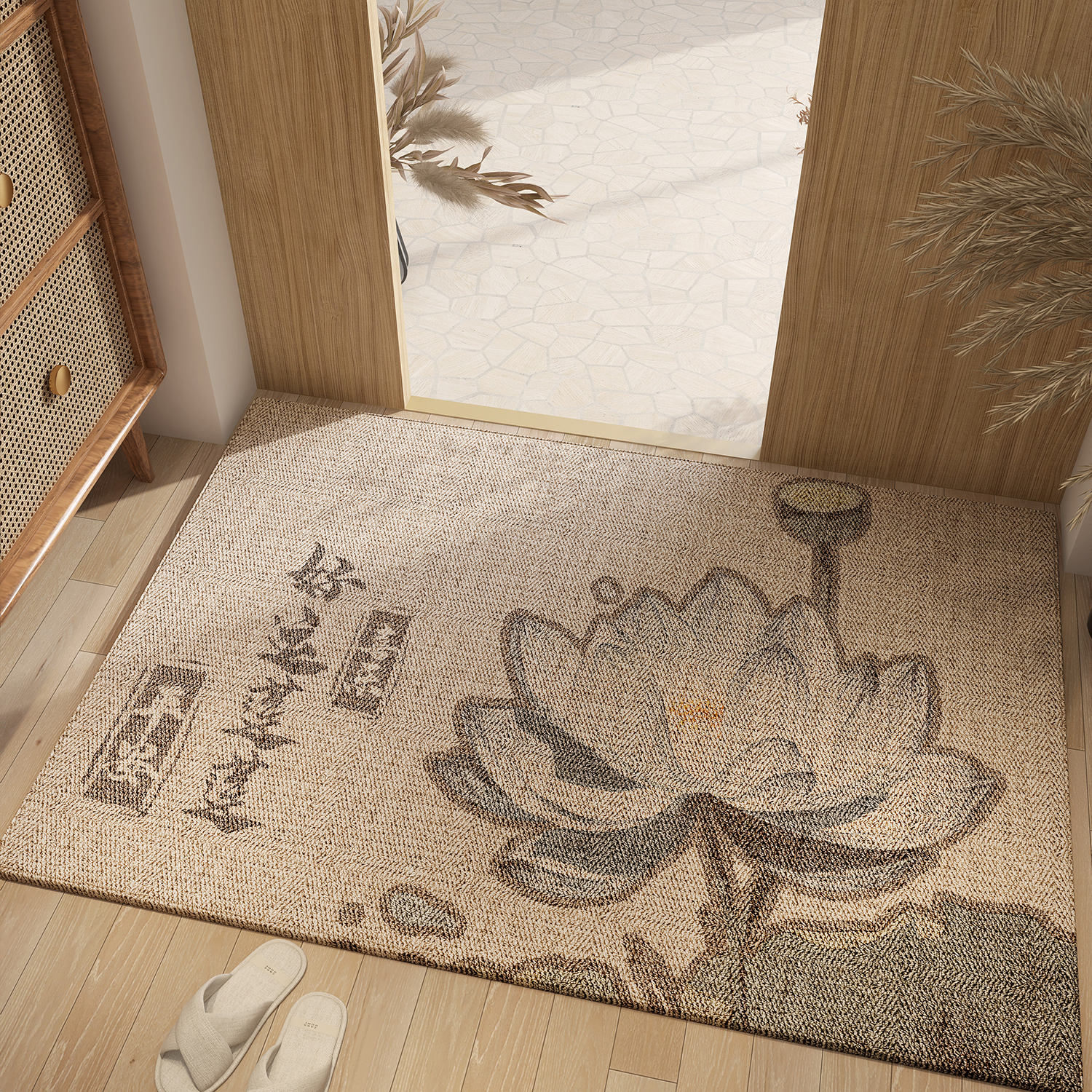 入户门地垫门口门垫玄关地毯客厅进门脚垫可裁剪蹭土高级防滑耐脏