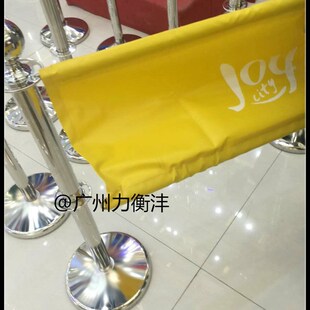 商场围栏舞台屏障围布餐厅咖啡店围栏广告banner不锈钢印LOGO定制