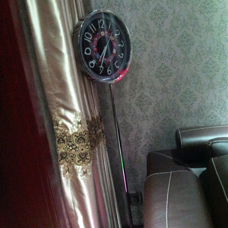欧式落地钟表 客厅座钟金属立式钟 静音时钟卧室时尚不锈钢站地钟