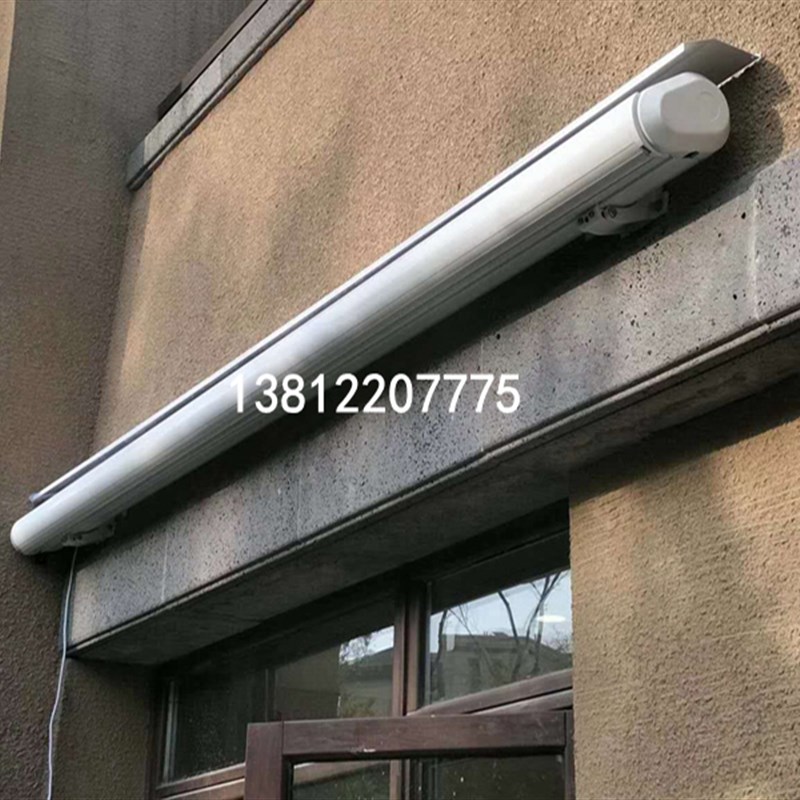 全盒伸缩式遮阳蓬豪华智能电动手动遮阳篷阳台露台大门口车库雨棚