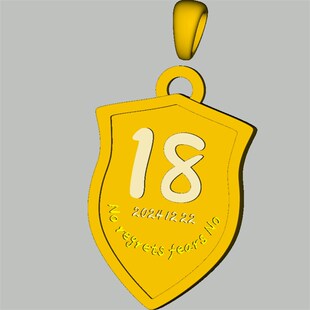 LBD0603101成人礼定制吊坠石膏模具 打金模具