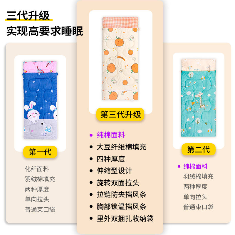 纯棉睡袋大人冬季加厚防寒成人加宽保暖车载家用办公室午休防踢被