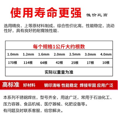 不锈钢焊丝ER304 ER308L/309L/316L/2209/2594/ER385实心氩弧焊丝