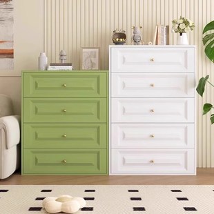 抽屉式收纳柜钢制斗柜卧室床尾置物柜客厅一体靠墙收纳柜沙发边柜