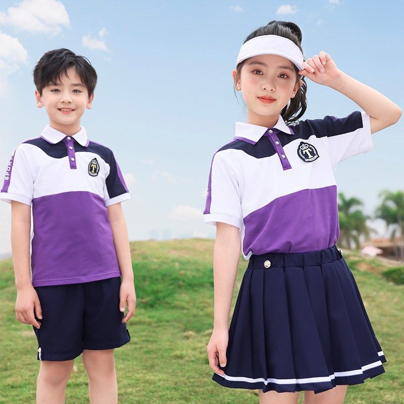 幼儿园园服春夏装英伦风儿童运动会夏季校服套装小学生班服三件套