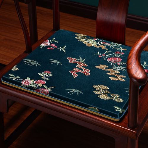 新中式椅垫红木椅子坐垫实木圈椅太师椅茶椅垫座椅垫茶桌茶台垫子