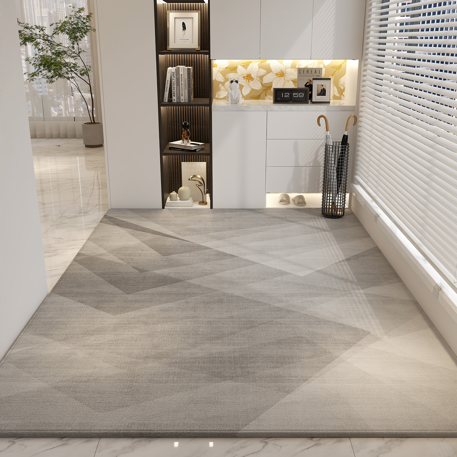 入户门地垫2024新款可裁剪家用地毯客厅简约门垫进门玄关脚垫防滑