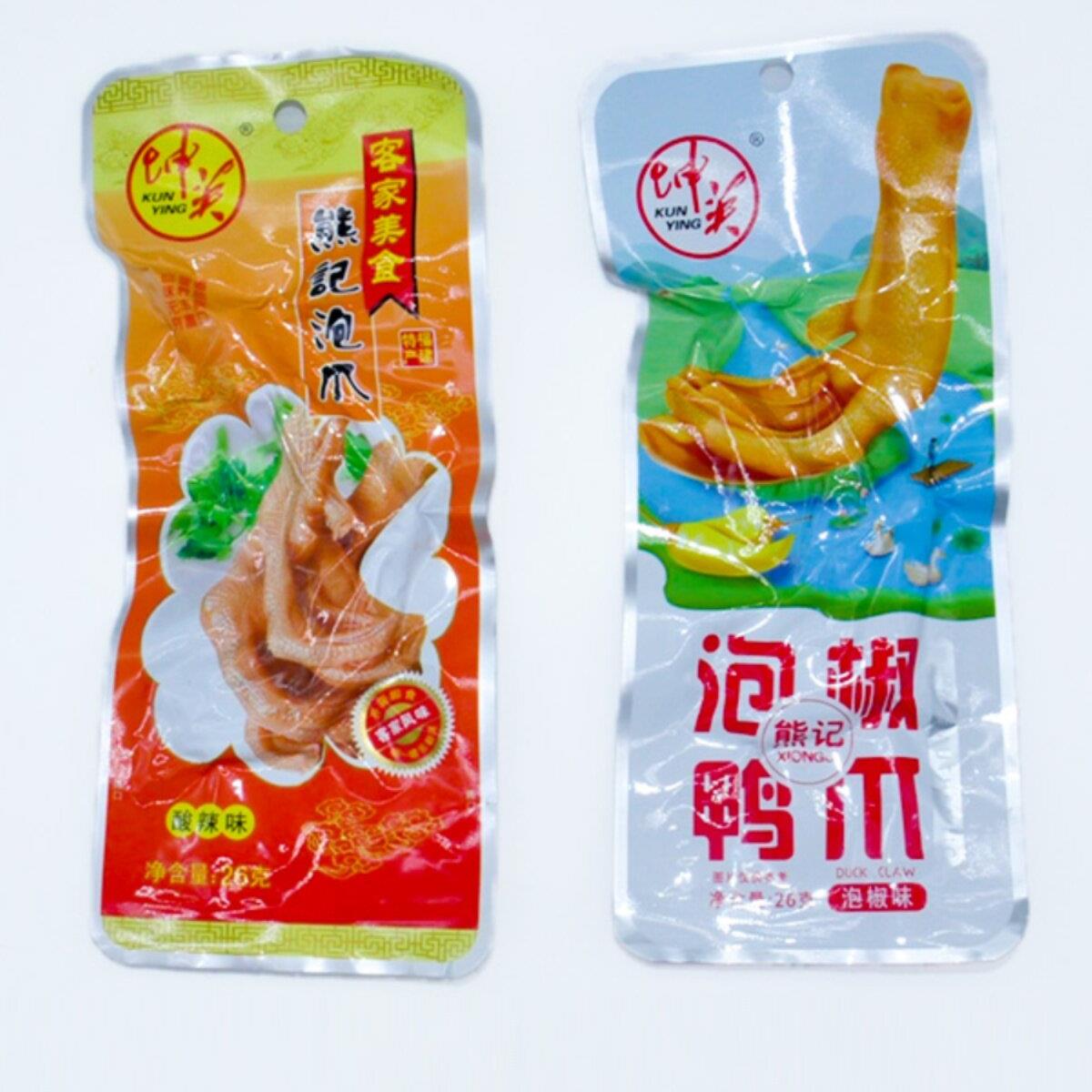 50个装三明熊记泡鸭爪龙岩永定客家坤英泡爪鸭肉鸭掌特产特价包邮