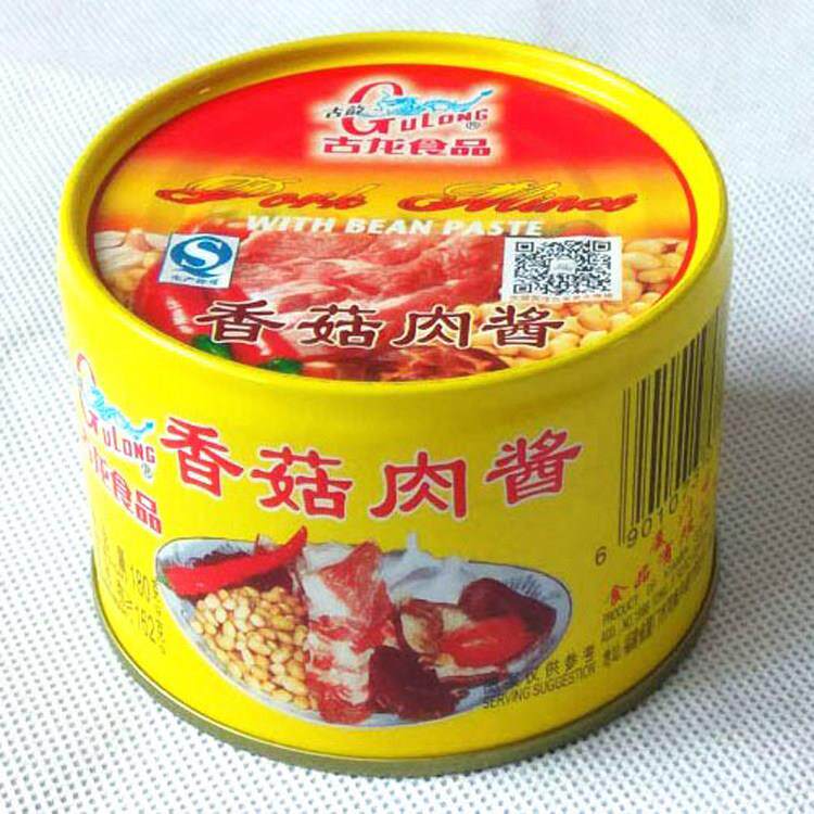 正宗古龙香菇肉酱180g 厦门肉罐头捞面拌饭酱意大利面酱食品