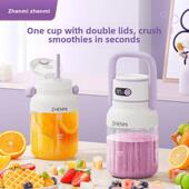 珍米榨汁机多功能数显12头可碎冰方便双盖榨汁机斗吨斗大容量