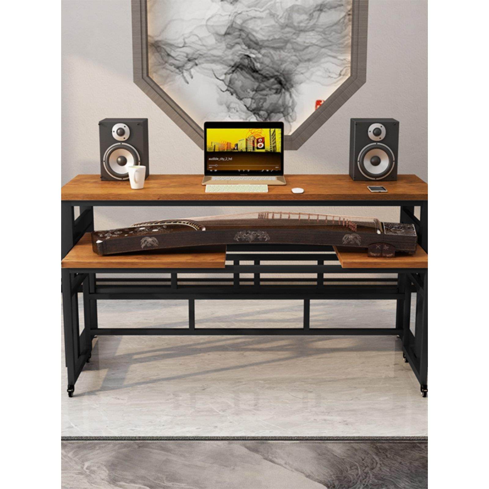 古筝专用桌古琴桌共振古筝桌钢琴凳古筝架古筝架简单现代古筝桌