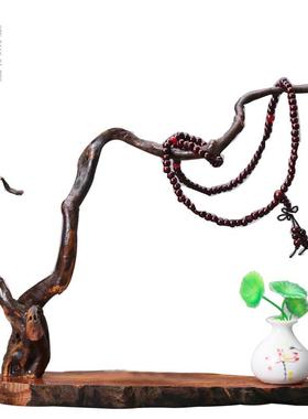 创意手工大自然禅意根雕风化木人物底座摆件家居玄关电视柜装饰品