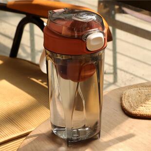 水杯摇摇杯500ml带刻度运动男生高颜值车载女士健身高档精致杯子