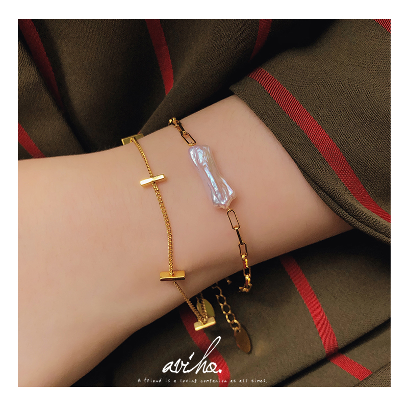 百搭利器 g高级感法式简约个性气质精致手链叠戴女