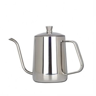 不锈钢挂耳手冲壶带盖600ml咖啡手冲壶特氟龙手冲壶咖啡手冲细壶