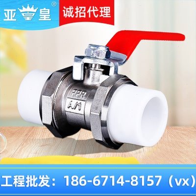 双活接球阀1寸2dn15ppr水管开关全铜63自来6分50塑料热熔32黄铜40