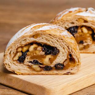 新货姜糖核桃黑加仑麻薯软欧面包坚果零食手工欧包营养早