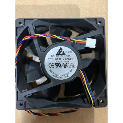 12v AFB1212HE 1.6A 2线全速 4线PWM温控散热风扇