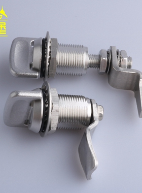 MS816-5S配电箱伸缩式转舌锁 压缩式柜门圆柱锁 工业设备机箱门锁