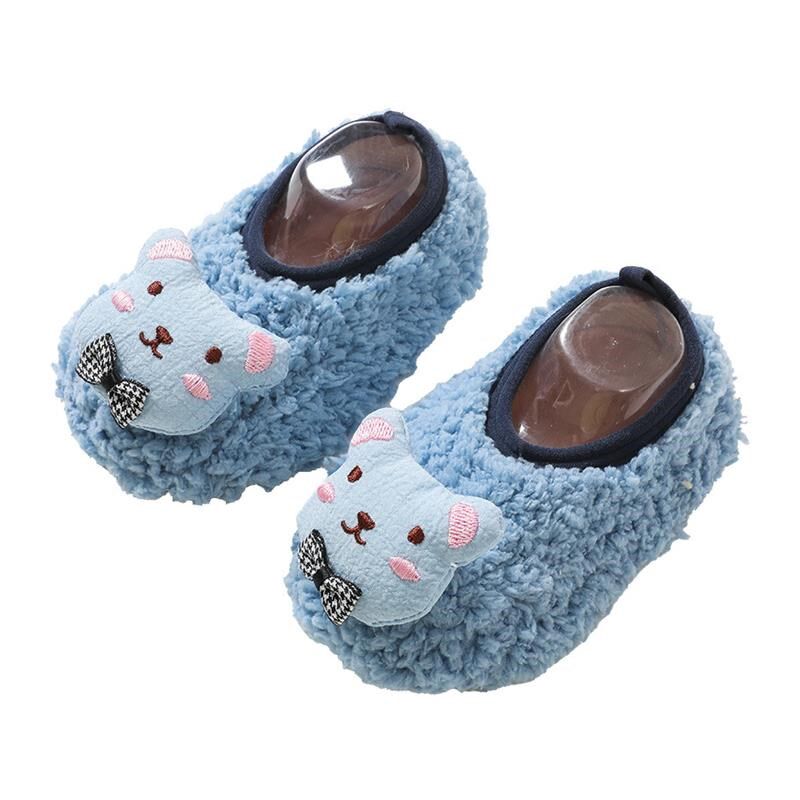 宝宝鞋袜秋冬季婴儿防滑隔凉室内学步鞋加厚儿童地板鞋保暖小月龄