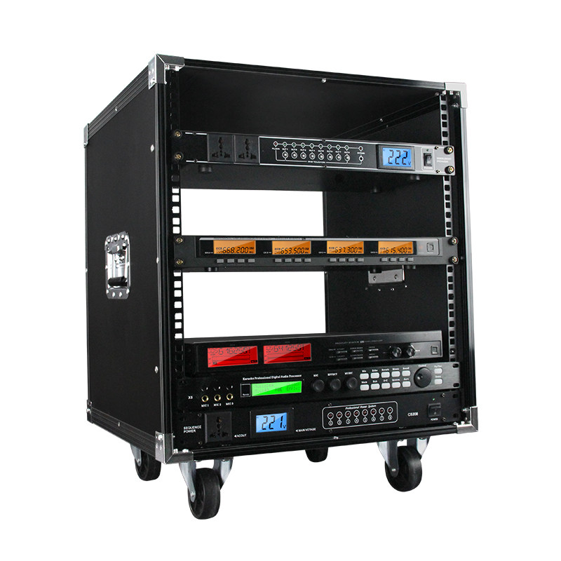 专业12U机柜航空箱4U音箱功放简易机柜6U8U移动机柜加抽屉1