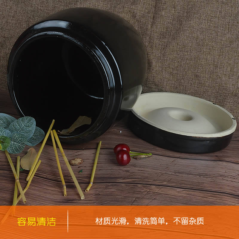 陶瓷腌菜缸腌蛋缸水缸泡菜坛子泡酒缸陶土储物缸储米罐密封猪油罐