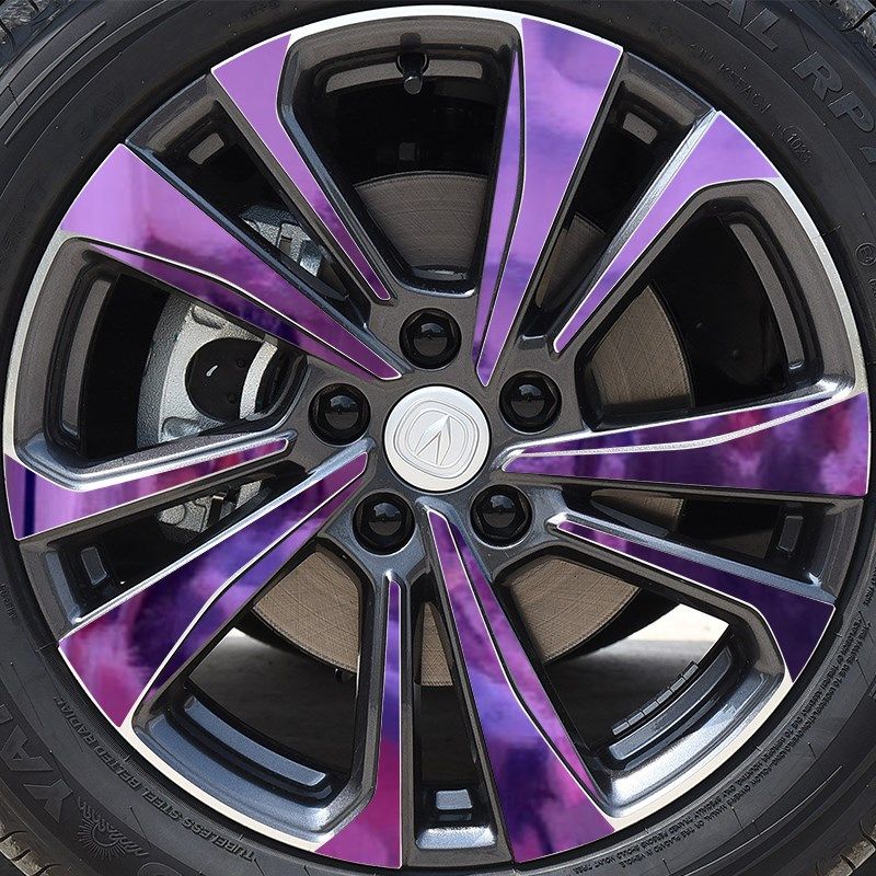 适配长安CS35plus轮毂贴纸改装配件改装件装饰用品大全黑化车贴膜