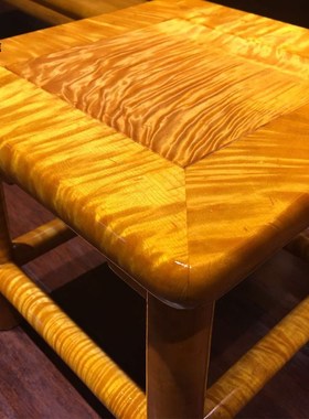 金丝楠木家具小板凳矮凳家用换鞋方凳红木富贵凳客厅沙发实木凳子