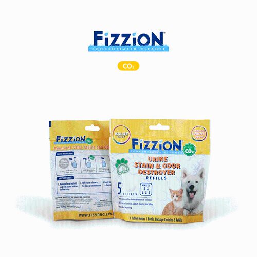 Fizzion味之洁终结版宠物除尿味尿渍尿霸除臭去污分解泡腾片5粒装