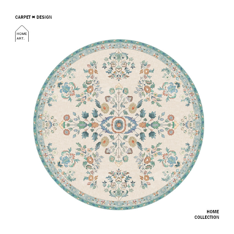 楼兰美惠 欧式现代圆形地毯客厅沙发茶几垫法式床边卧室圆形地垫,居家布艺,地毯,淘宝优惠券,粉丝福利购,淘宝优惠卷