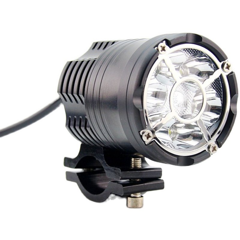摩托车车灯高亮款电动车灯汽车大灯LED射灯改装强光爆闪器聚光