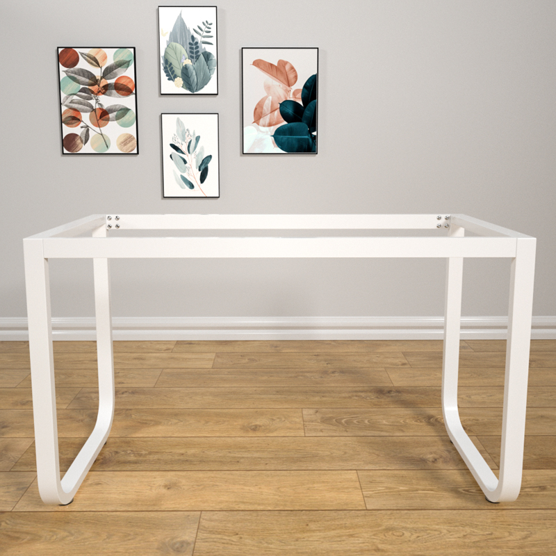 新品圆弧形办公桌脚金属吧台桌腿支架电脑桌书桌会议桌班台铁架子