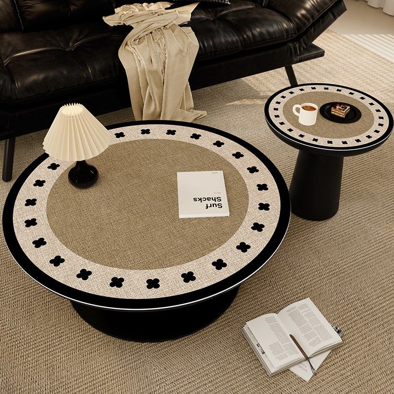 茶几桌垫圆形茶几桌布防水防油免洗中古客厅餐桌垫桌面保护垫盖布,居家布艺,桌布,淘宝优惠券,粉丝福利购,淘宝优惠卷