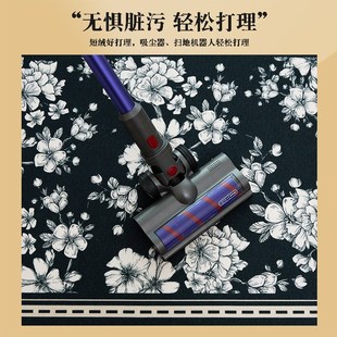 高级入户地垫入户门门口地毯中古门垫中式 客厅进门脚垫新款 法式