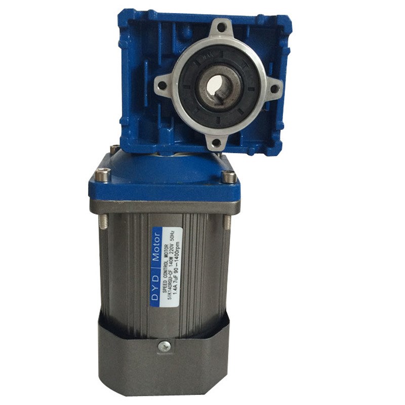 单相220V可调速电机蜗轮蜗杆减速机40W~400W中空直角小型三丁卯佳