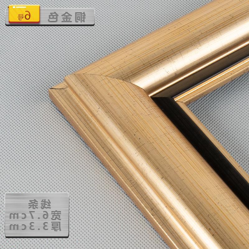 油画画框美式外订作尺寸线条丙烯板装裱装饰大挂墙镜架订作亚马逊图片