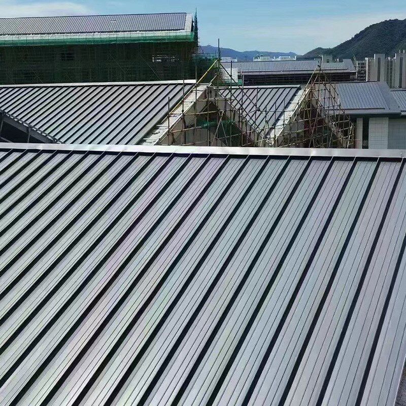 铝镁锰屋顶板65-330型直立锁边瓦 酒店学校金属屋面铝镁锰合金板