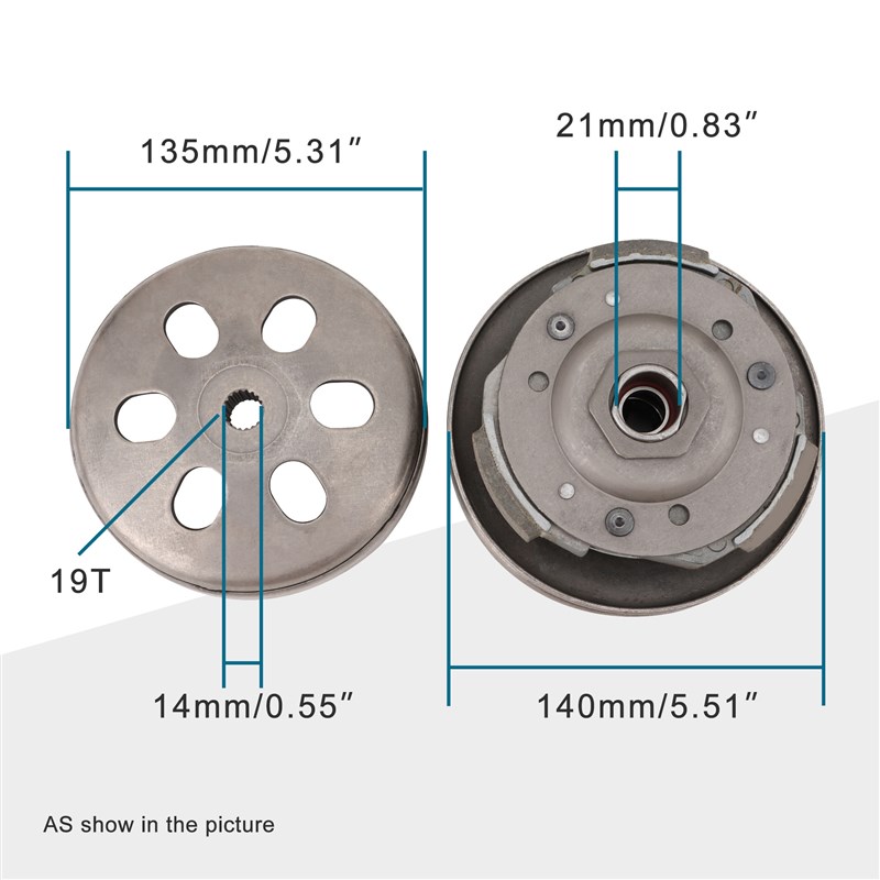 4 冲程 GY6 125cc 150cc 踏板车 ATV 发动机零件离合器总成后
