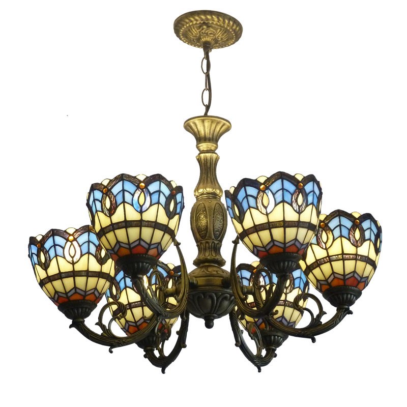 宝华蒂凡尼客厅酒店客房工程吊灯地中海风格吊灯艺术铁艺灯饰灯具