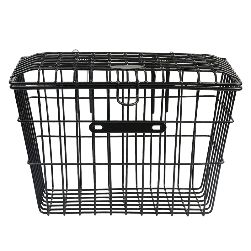 加粗带盖车篮子山地车车筐车篮学生自行车后筐篮子后座自行车配件
