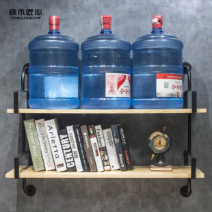 铁艺壁挂墙上一字隔板置物架墙壁实木书架花架多层收纳架承重力强