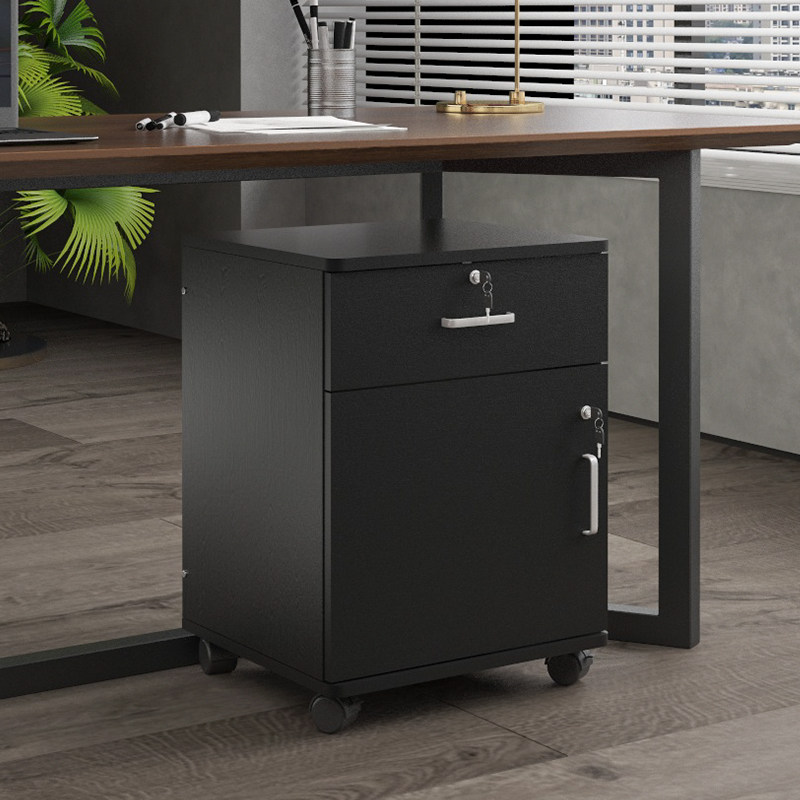 【整装柜】免安装文件柜办公室桌下移动矮柜带锁资料柜储物柜
