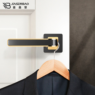 嘉森堡后现代卧室门锁室内磁吸静音门锁简约木门锁家用金色房门锁