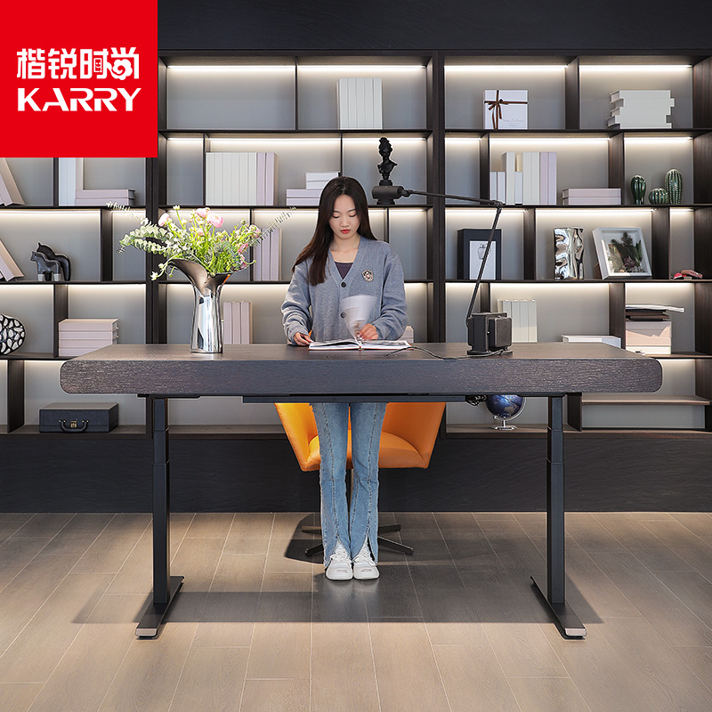 意式家用电动升降桌简约现代小户型客厅办公书桌电脑学习桌工作台