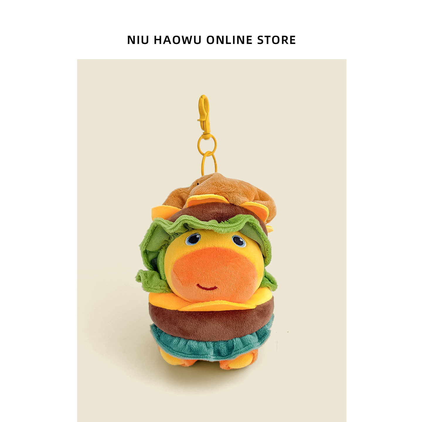 【正版】水豚噜噜挂件小玩偶钥匙扣装饰公仔背包挂饰生日礼物女生