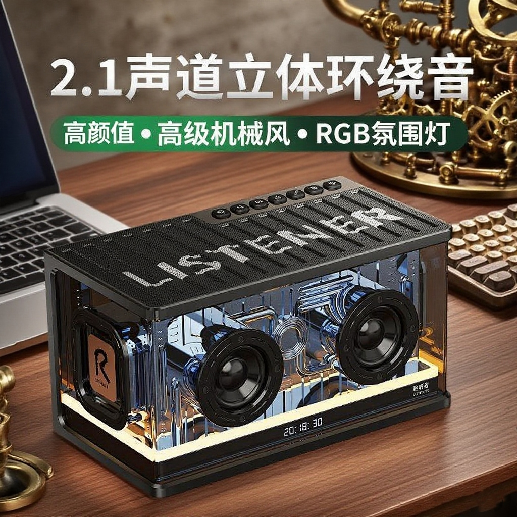 国货精选光冷能量无线蓝牙音箱