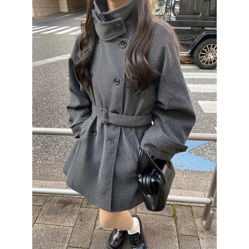 【日本代购】GRL女士两穿领仿风衣